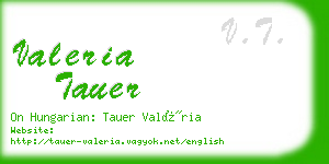 valeria tauer business card